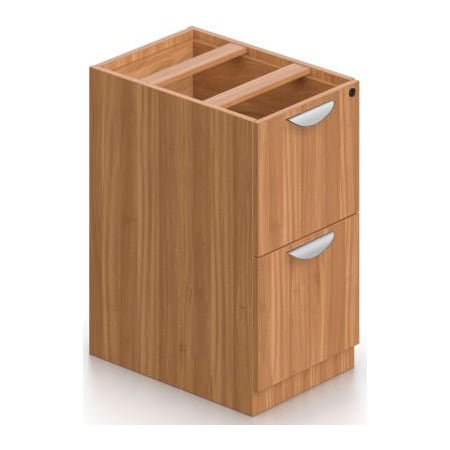 Gec Offices To Go 2 Drawer Pedestal in Walnut - Executive Modular Furniture SL22FF-AWL